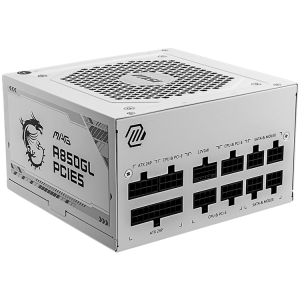 MSI MAG A850GL PCIE5, 850W, 80 Plus Gold, 120mm Fluid Dynamic Bearing Fan, Protections: OCP/OVP/OPP/OTP/SCP, Dimensions: 150mmx140mmx86mm, 7Y Warranty