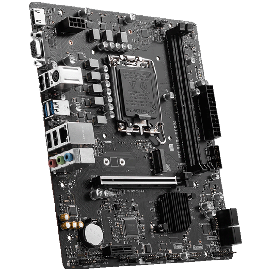 MSI MB 1700 H610 2xDDR4 4xSATA 1xM2 VGAx1 HDMIx1 Mirco-ATX - Slika 2