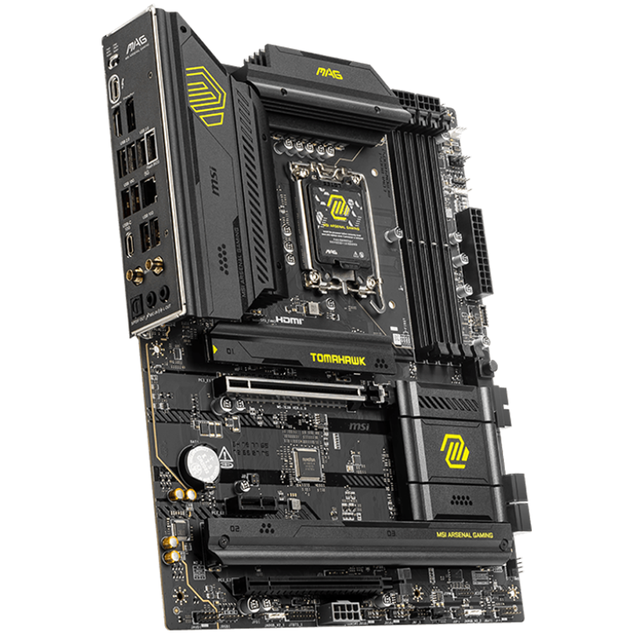 MSI MAG B860 TOMAHAWK WIFI, ATX, LGA 1851, 4x DDR5 Dual Channel DDR5 up to 9200(OC)MHz, 2x PCIe x16 slot, 3x M.2 slot, 4x USB 2.0, 4x USB 10Gbps, 1x USB 10Gbps Type-C, 1x USB 40Gbps Type-C, HDMI, DP, 7.1 HD Audio, 5G LAN, WiFi, BT, 3Y - Slika 2