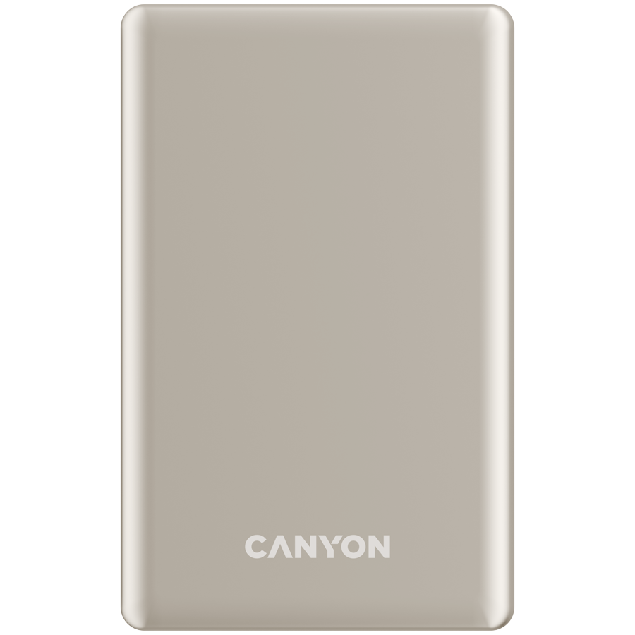 CANYON power bank OnPower 505 slim Magnetic 5000 mAh PD20W Bež