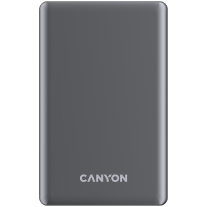 CANYON power bank OnPower 505 slim Magnetic 5000 mAh PD20W Tamno sivi