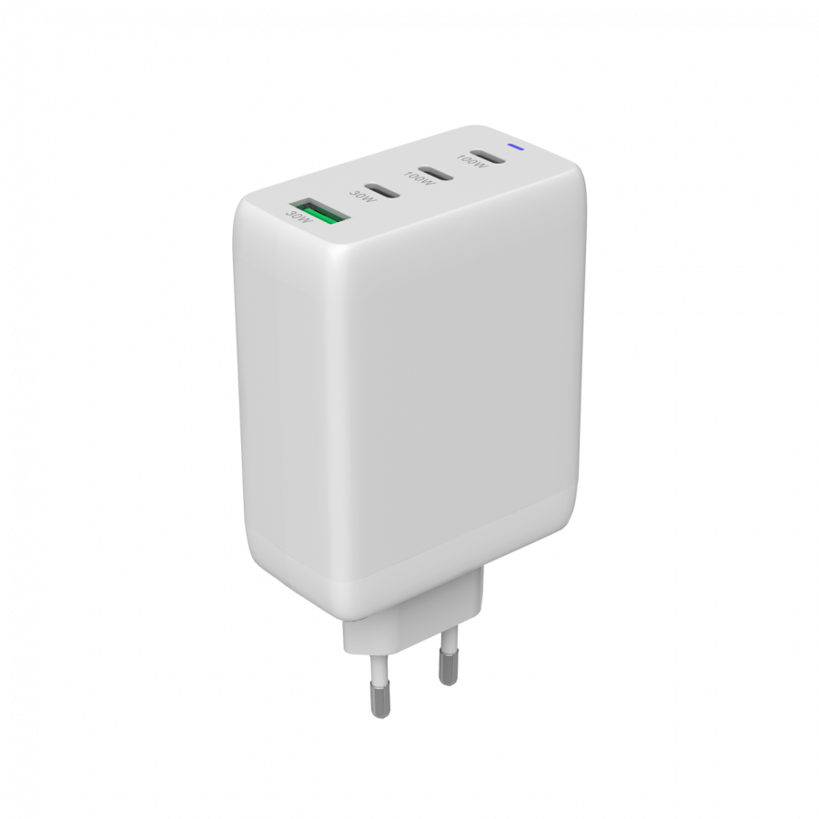 CANYON charger CU100ACC GaN 100W 3xPD 1xQC EU White - Slika 2