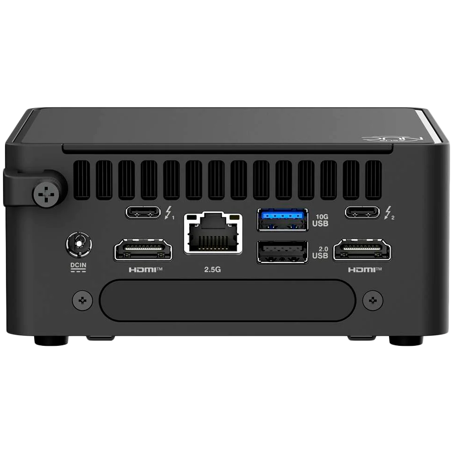 ASUS NUC 15 PRO/RNUC15CRHU500003/Ultra 5 225H 28W/Intel Arc graphics/no RAM/no Storage/Intel Wi-Fi 7 BE201/USB Total - 7/4 USB Type-A/3 USB Type-C (1x USB3.2 + 2x TB4)/2x HDMI 2.1/Support Displays - 4x 4K/no OS/UK Cord/Kit (L6)/Tall/EAN:4711387949993 - Slika 4