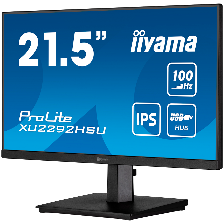IIYAMA Monitor LED XU2292HSU-B6 21.5" IPS 1920x1080 100Hz 16:9 1000:1 250cd 0.4ms HDMI DP USB Hub 3.2 Gen 1 Tilt 3y - Slika 2