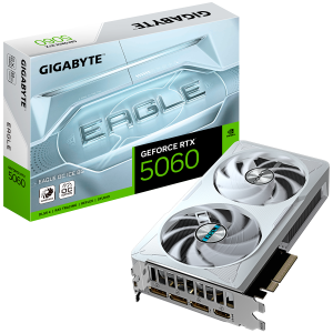 GIGABYTE Video Card NVIDIA GeForce RTX 5060 EAGLE OC ICE 8G, 8GB GDDR7, 128bit, PCI-E 5.0
