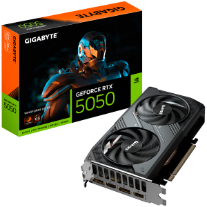 GIGABYTE Video Card NVIDIA RTX 5050 WINDFORCE OC 8G, 8GB GDDR6, 128bit, PCI-E 5.0