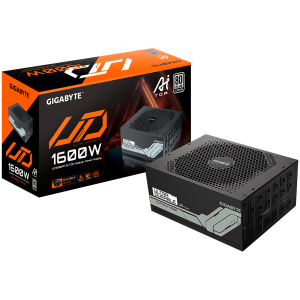 GIGABYTE UD1600PM PG5 Power Supply 1600W, 80+ Platinum, ATX 3.1, PCIe Gen 5.0, Modular, EU