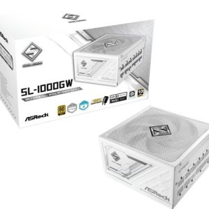 ASRock PSU Steel Legend SL-1000GW, 1000W, 80 Gold, Fully Modular, White