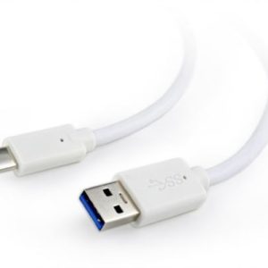 Gembird USB 3.0 AM to Type-C cable (AM CM), 1m, white