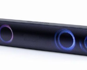 Gembird Bluetooth soundbar with LED light effect, black