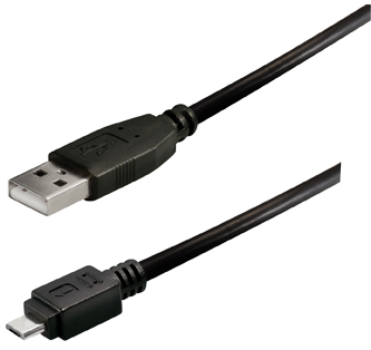 Transmedia USB typeA plug-Micro USB typeB 1m