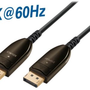 Transmedia Active Optical DisplayPort 1.4 cable, 10m