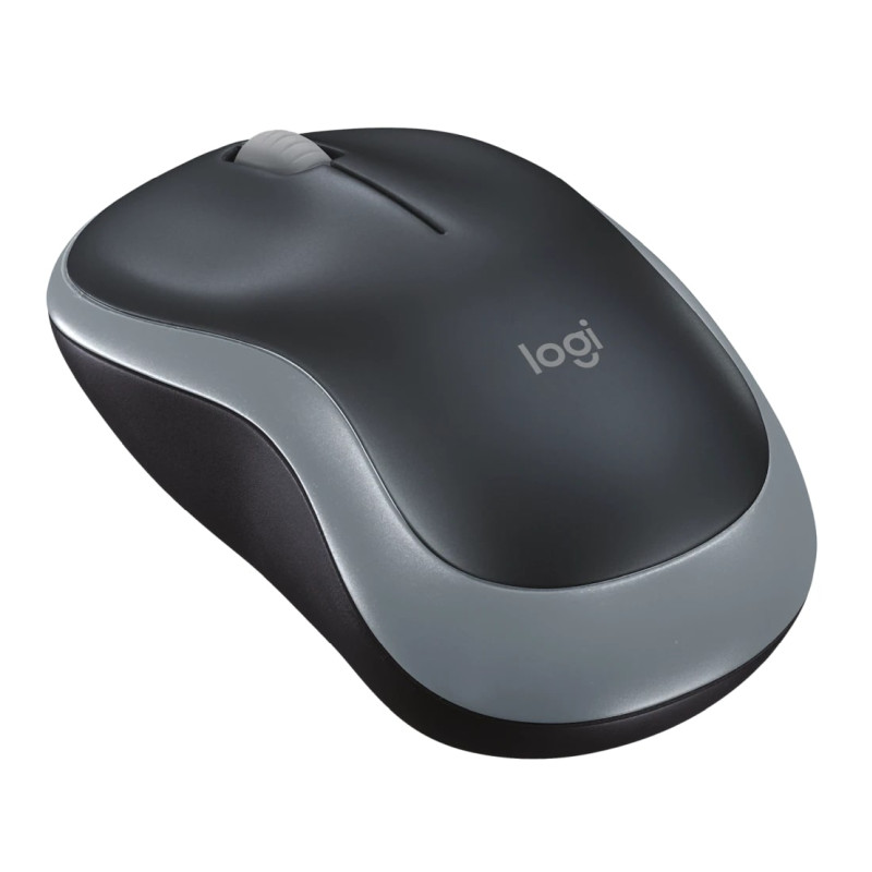 Logitech M185 bežični optički miš, USB, sivi (910-002238)