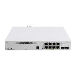 Mikrotik Cloud Smart Switch CSS610-8P-2S+IN, 8×G-LAN PoE-out, 802.3af/at, 2×SFP+ 10G, SwOS, desktop kućište, PSU