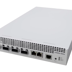 Mikrotik Cloud Router Switch CRS804-4DDQ-hRM, 48xG-LAN (svi PoE-out), 2x10G SFP+, 4x400G QSFP56-DD utora, RouterOS v7, 1U rackmount, IP20