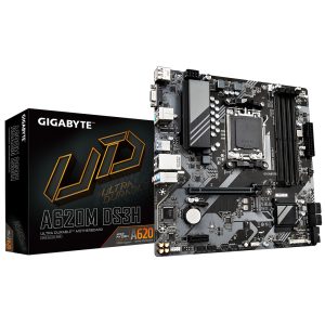 Gigabyte MB A620M DS3H, S.AM5 4x DDR5/7600(OC), PCIe 4.0, G-LAN, HDMI/DP/VGA, USB-C, mATX