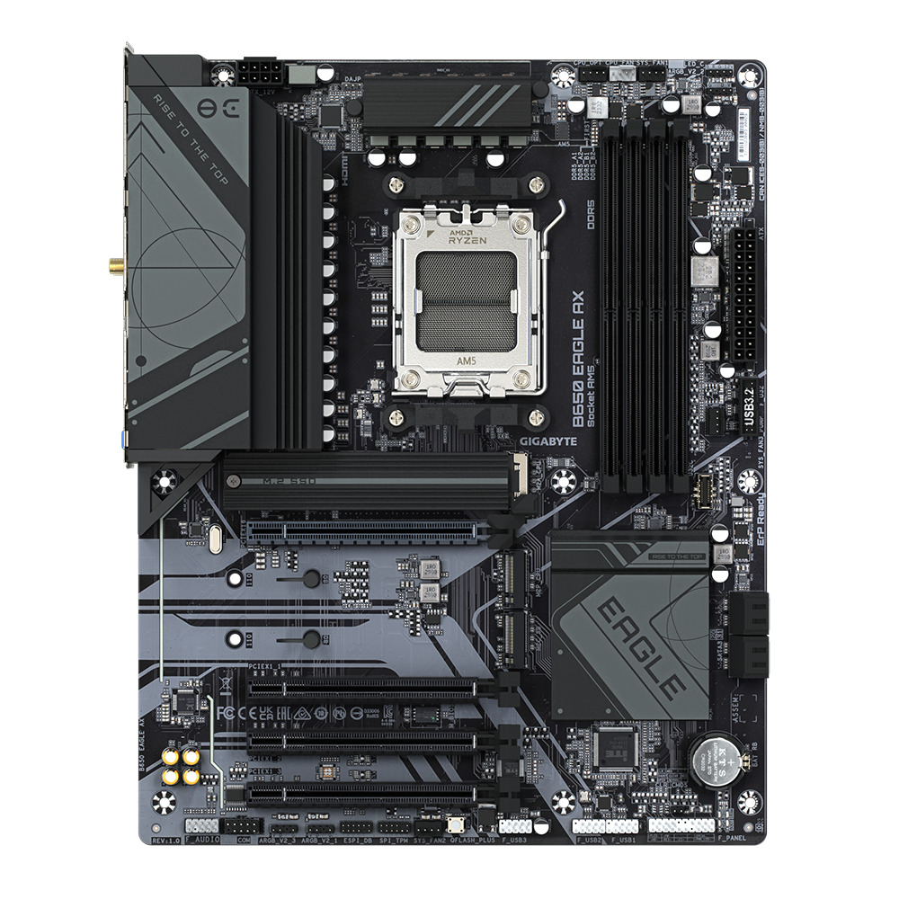 Gigabyte MB B650 EAGLE AX, S.AM5, 4×DDR5/7600(OC), PCIe 4.0, G-LAN, 1×DP/HDMI, USB-C, WiFi, ATX - Slika 2