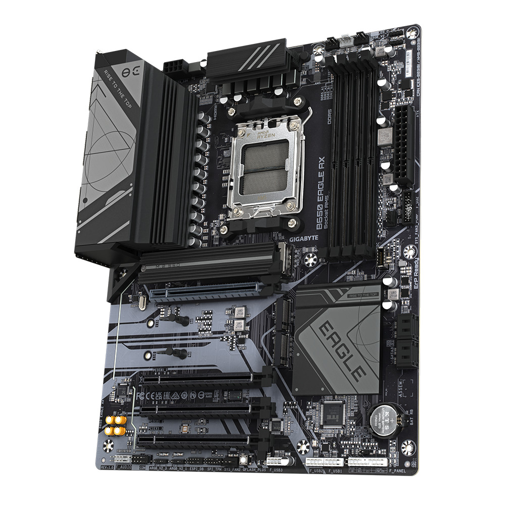 Gigabyte MB B650 EAGLE AX, S.AM5, 4×DDR5/7600(OC), PCIe 4.0, G-LAN, 1×DP/HDMI, USB-C, WiFi, ATX - Slika 4