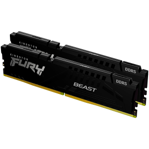 Kingston DRAM 32GB 5600MT/s DDR5 CL40 DIMM (Kit of 2) FURY Beast Black XMP