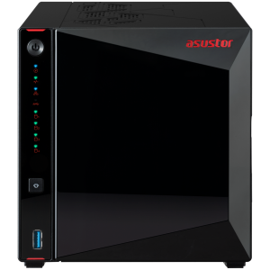 ASUSTOR NAS AS5404T  4x 3.5" 2x M.2 cache 2x 2.5Gbe Celeron QuadCore N5105 2.9GHz 4GB single PSU desktop