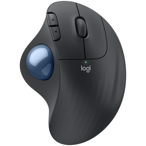 LOGITECH ERGO M575S Wireless Trackball  - GRAPHITE+BLUE BALL - BT - EMEA28-935