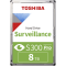 HDD Video Surveillance TOSHIBA S300 PRO 8TB CMR, 3.5'', 512MB, 7200RPM, SATA, 64 cameras, 24/7, TBW: 300