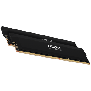 Crucial Pro OC 64GB (2X32GB) DDR5-6400 UDIMM CL40 Black