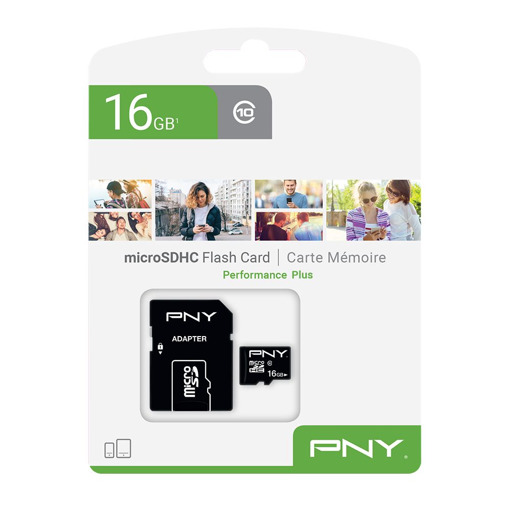 Memorijska kartica PNY MicroSDHC Performance Plus, 16GB, class 10, s adapterom - Slika 2