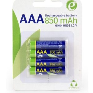 Gembird Rechargeable AAA instant batteries (ready-to-use), 850mAh, 4pcs blister pack