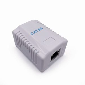 Gembird CAT6A FTP single port surface mount box