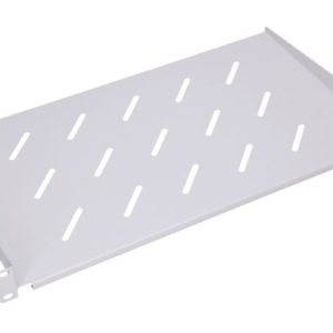 NaviaTec 19" polica za mrežni ormar, 350 mm, 1U, Cantilever, siva