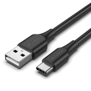 Vention USB 2.0 A Male to C Male 3A Cable 0,5m, Black