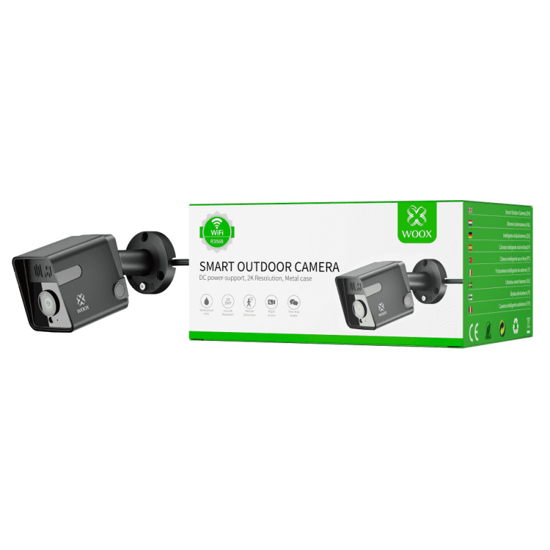 WOOX WiFi Smart vanjska kamera, Ultra HD 2K microSD (max. 128GB), IP65 vodootporna, Alexa & Google Assistant, WooxHome app (R3568) - Slika 8