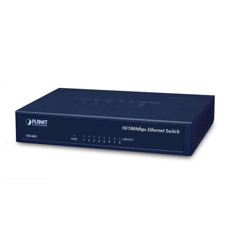 PLANET preklopnik (Switch) 8-port 10/100Mbps (Metal) - Slika 5