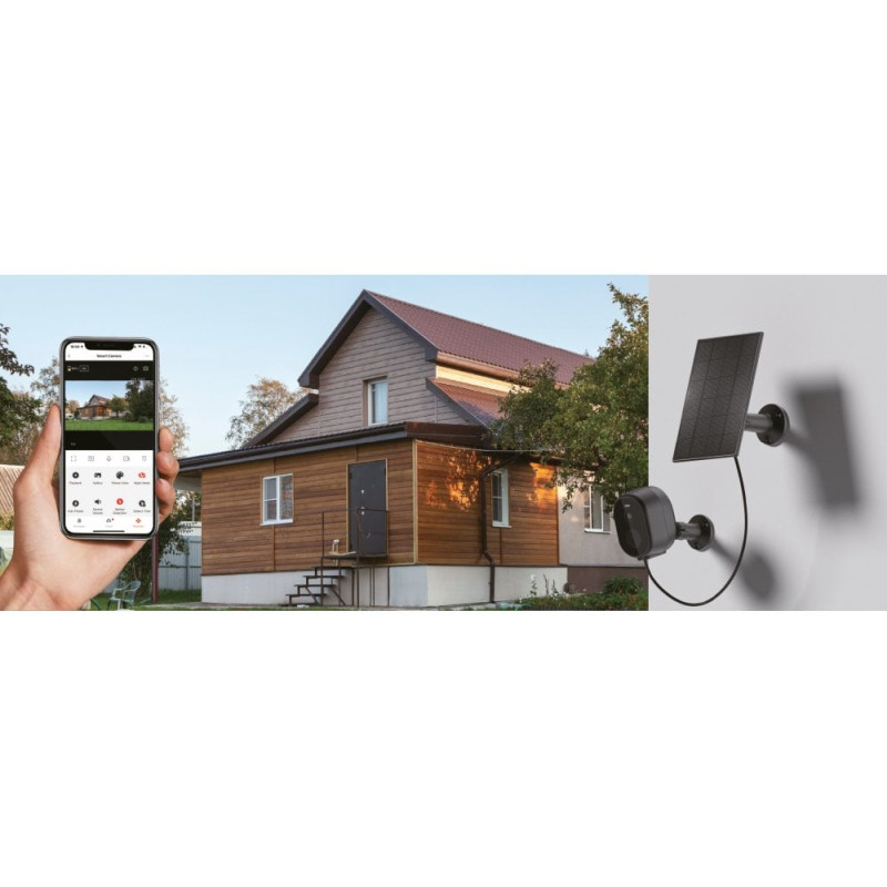 WOOX WiFi Smart vanjska kamera + solarni panel, Ultra HD 2K microSD (max. 128GB), IP65 vodootporna, Alexa & Google Assistant, WooxHome app (R4253) - Slika 9