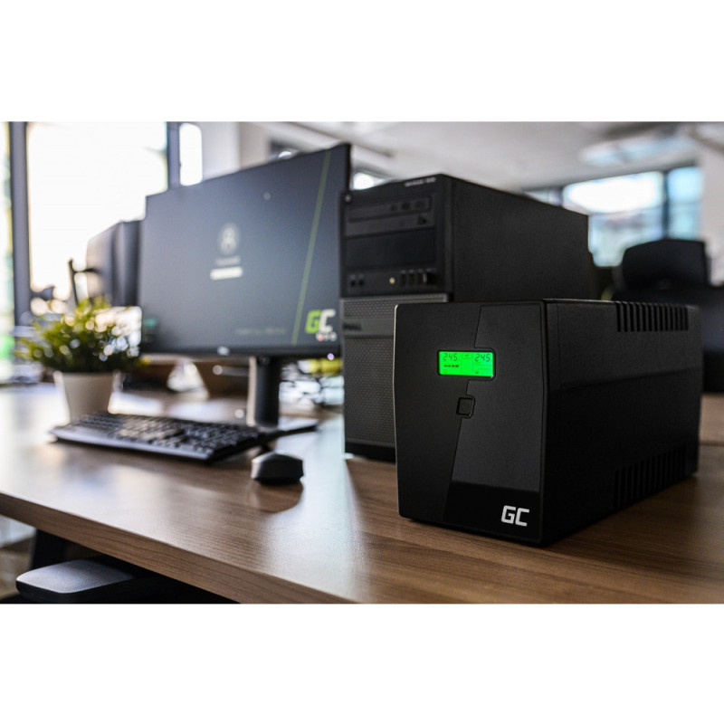 Green Cell UPS (UPS01LCD) Micropower 600VA/360W, Line Interactive AVR, LCD - Slika 5