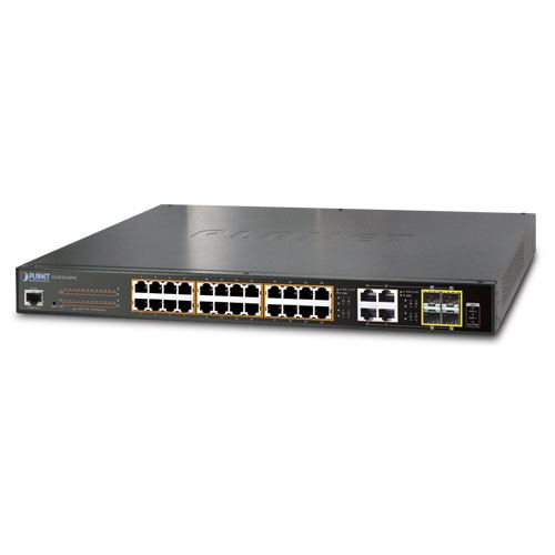 PLANET IPv6/IPv4, 24-Port Managed 802.3at POE+ Gigabit Ethernet Switch + 4-Port Gigabit Combo TP/SFP (220W) - Slika 5