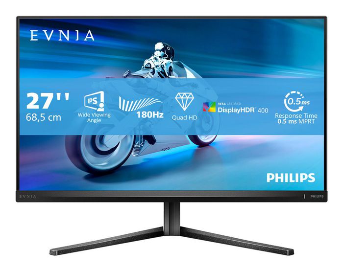 Philips 27“ 27M2N5500/00 QHD (2560×1440) IPS 16:9, Pivot, 180Hz,0,5ms, 500cd/m2, 1200:1, HDMIx2, DP