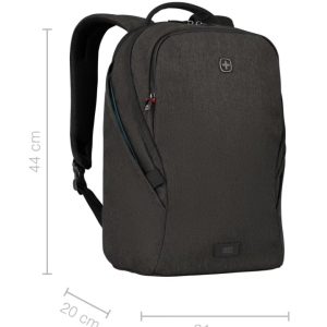 Wenger ruksak MX Light za prijenosnike do 16", 21 L, crni