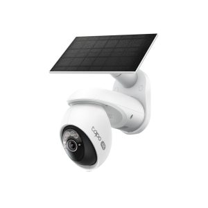 TP-Link Tapo C660 kamera + Tapo A201 Solar panel 4K 8MP(3840×2160 px), F1.6, Full-Color Night Vision, microSD, 2×Spotlights, dvosmjerni audio, detekcija pokreta, vodootporna IP65, Wi-Fi, Tapo app