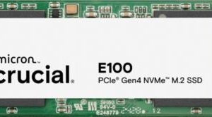 Crucial 2 TB M.2 SSD, E100 NVMe Gen. 4x4