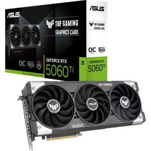 ASUS TUF Gaming GeForce RTX 5060 Ti OC graphics card, 16GB GDDR7, PCI-E 5.0 TUF-RTX5060TI-O16G-GAMING