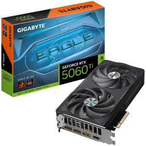 GIGABYTE Video Card NVIDIA GeForce RTX 5060 Ti EAGLE OC 16G (16GB GDDR7/128bit, PCI-E 5.0, 1x 8Pin Power connector, Recommended PSU 650W, 3xDP, 1xHDMI)