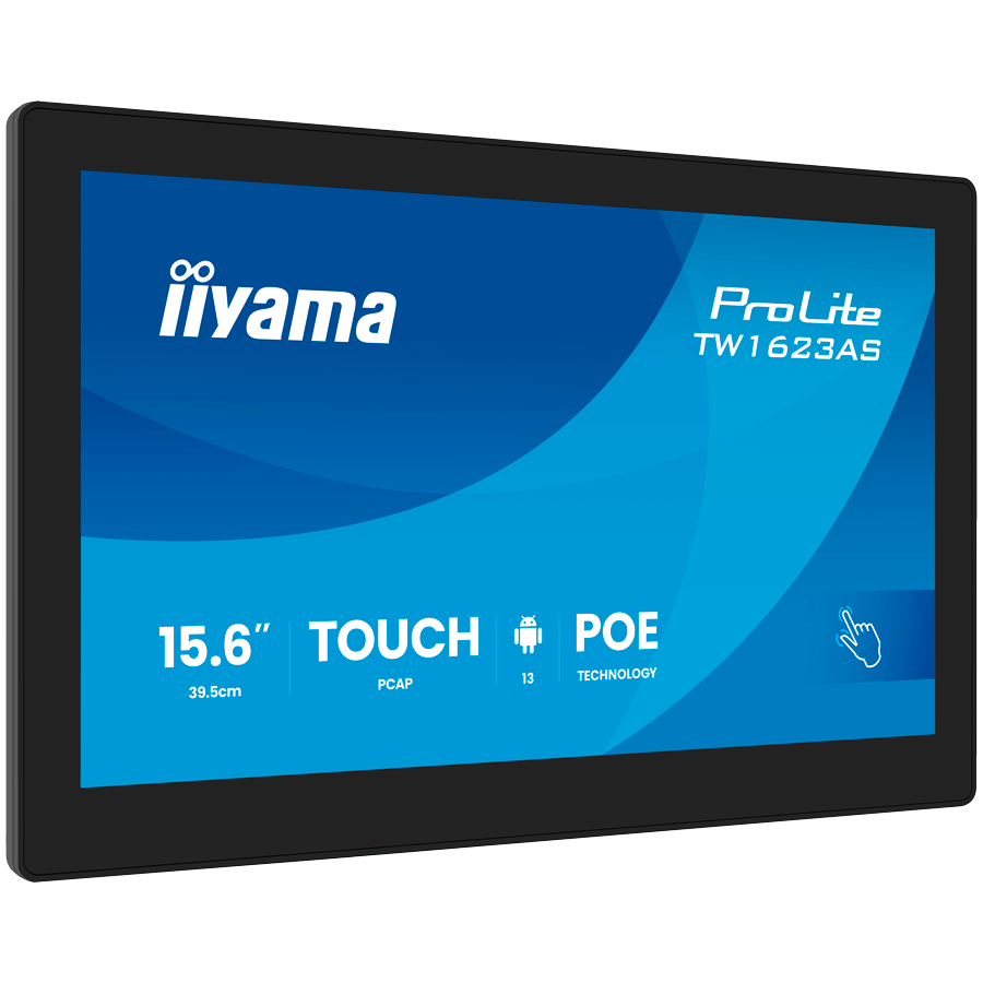 IIYAMA Touch Monitor TW1623AS-B3P 15.6" PCAP 10pt touchscreen PC with Android, PoE Technology and iiSignage - Slika 3