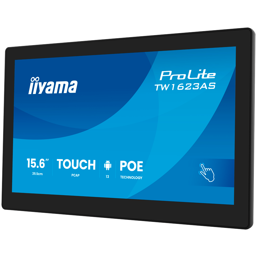 IIYAMA Touch Monitor TW1623AS-B3P 15.6" PCAP 10pt touchscreen PC with Android, PoE Technology and iiSignage - Slika 4