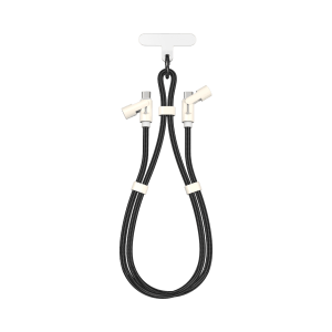 KABEL SBOX TYPE-C -> TYPE-C LANYARD 1.5M - Crni / RETAIL