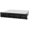 Synology RackStation RS1221RP+; Rack 2U, 8-bay 3.5''/2.5" SATA HDD/SSD, AMD Ryzen V1500B 4-core 2.2GHz; 4GB DDR4 ECC SODDIM,2x Memory slots; 4x RJ-45 1GbE LAN Port; 2xUSB 3.2; eSATA port; PCI Gen2x8 slot (x4 link); Redundant Power, 6.9 kg; 3yr wrnty