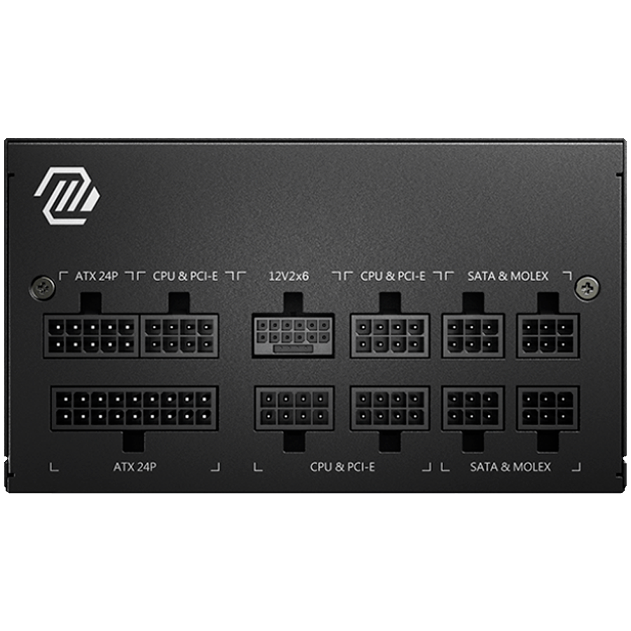 MSI PSU MAG A850GL PCIE5 II, 850W 80Plus Gold, 120mm Fan Active PFC, Fully Modular, 12VHPWR, ATX 3.1, PCIe 5.1, OVP, OCP, OTP, OPP, SCP, UVP, 100-240Vac, 47Hz-63Hz Input Frequency, ATX, 7Y, Black - Slika 4