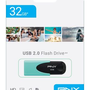 USB stick PNY Attaché 4 Pastel, 32GB, USB2.0, tirkizni