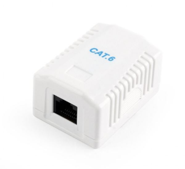Gembird CAT6 UTP single port surface mount box